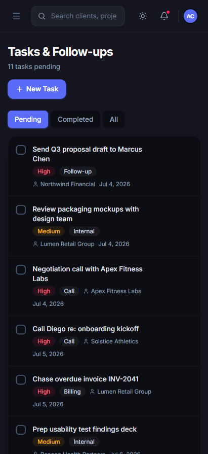 Tasks