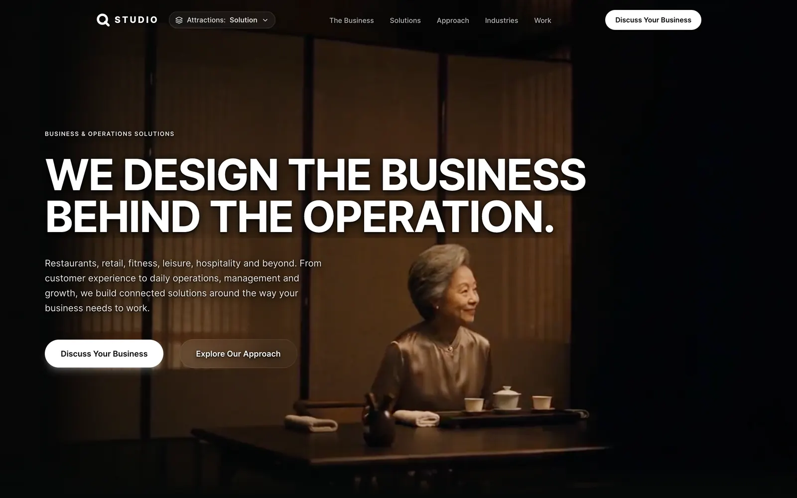 Solution — We design the business behind the operation