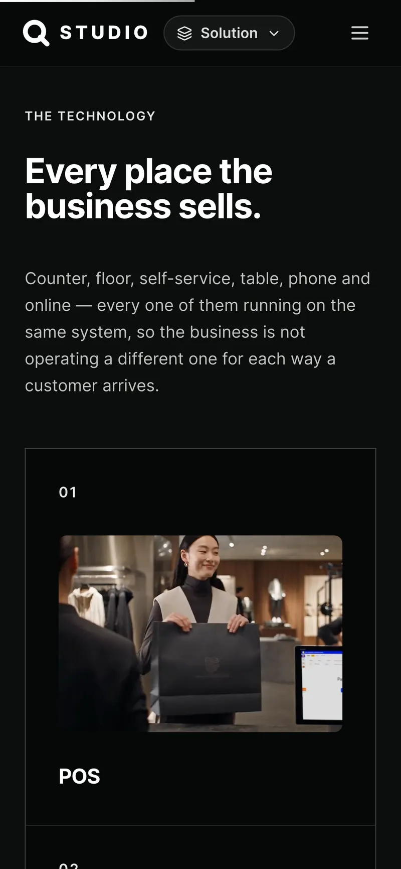 Solution — Every place the business sells