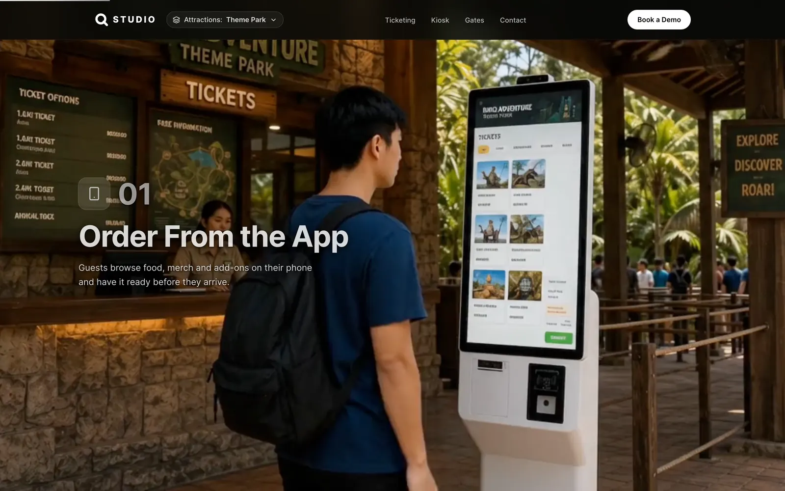 Theme park — Order From the App