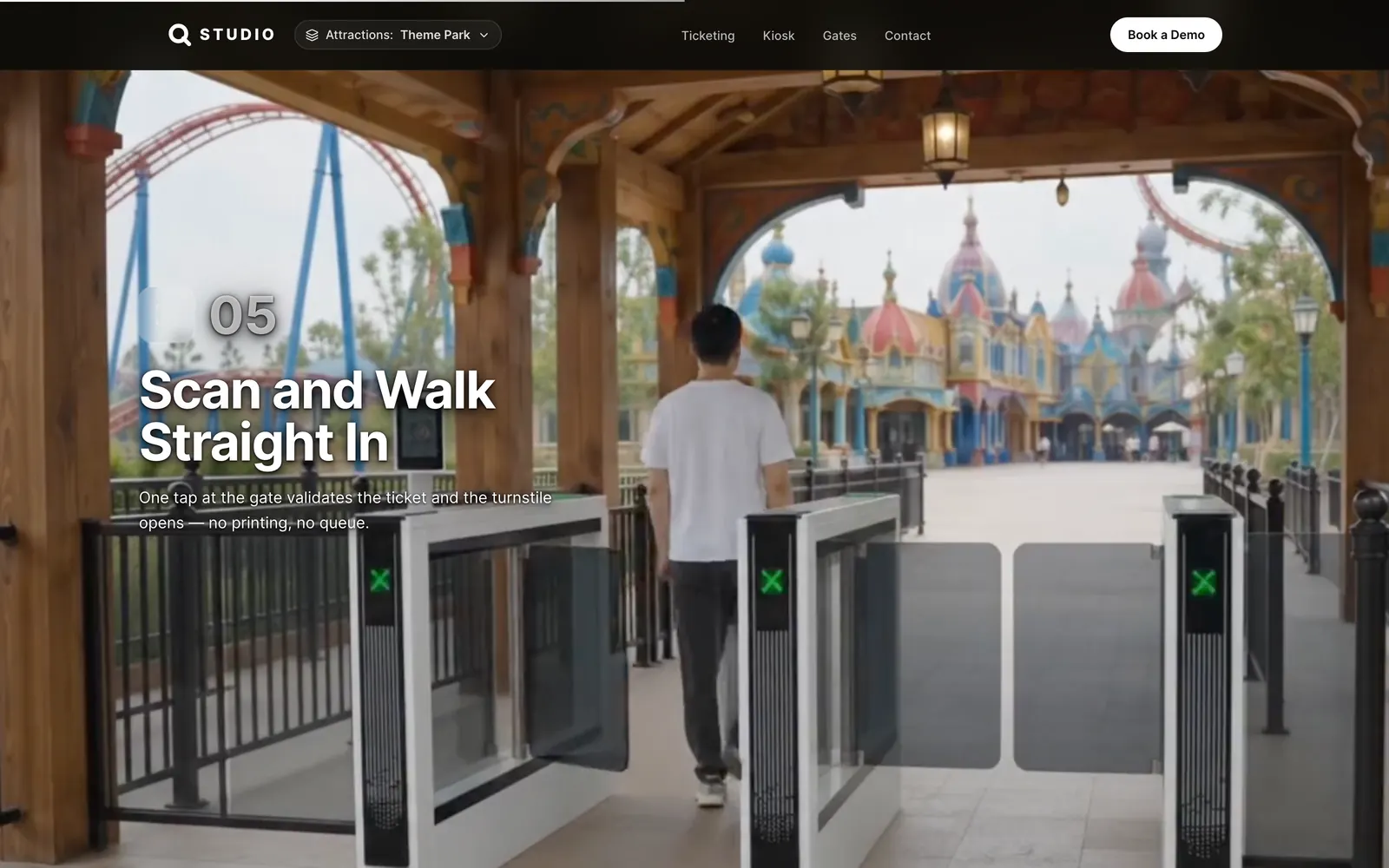 Theme park — Scan and Walk Straight In