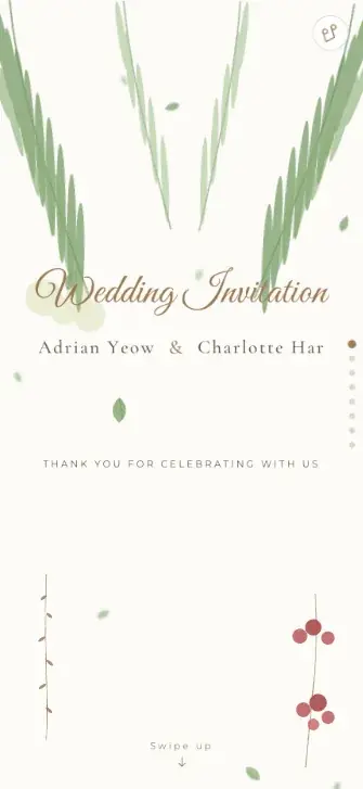 Digital Wedding Invitation