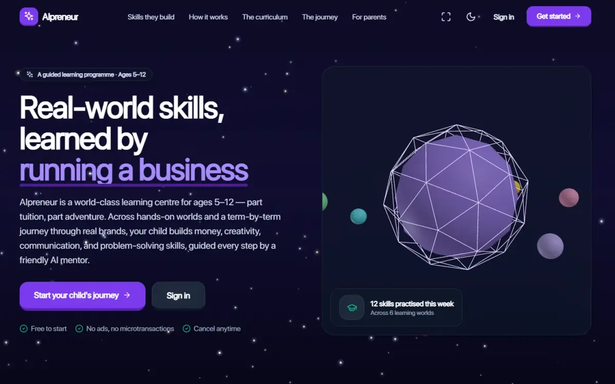 Alpreneur by AI Genius — gamified learning platform